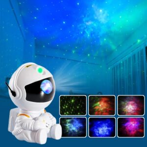 Astronaut Galaxy Star Projector ✨ LED Night Light for Bedroom Decoration